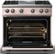 Viking® 5 Series 36" Blush Pro Style Gas (LP) Range with Polished Chrome Trim-1