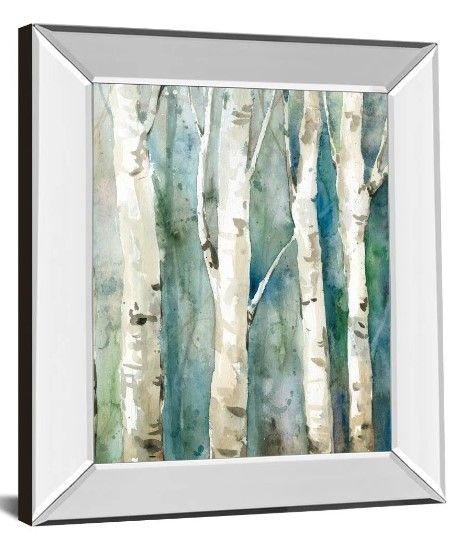 Classy Art River Birch II by Carol Robinson Mirror Framed Wall Art-1