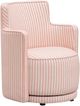 TOV Furniture Passe Pink Stripes Swivel Accent Chair-0