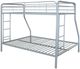 Coaster® Carson Glossy Silver Metal Twin Over Full Bunk Bed-4