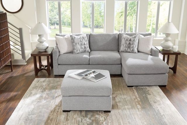 Signature Design by Ashley® Artisian Loft Pewter Oversized Accent Ottoman-2