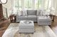 Signature Design by Ashley® Artisian Loft Pewter Oversized Accent Ottoman-2