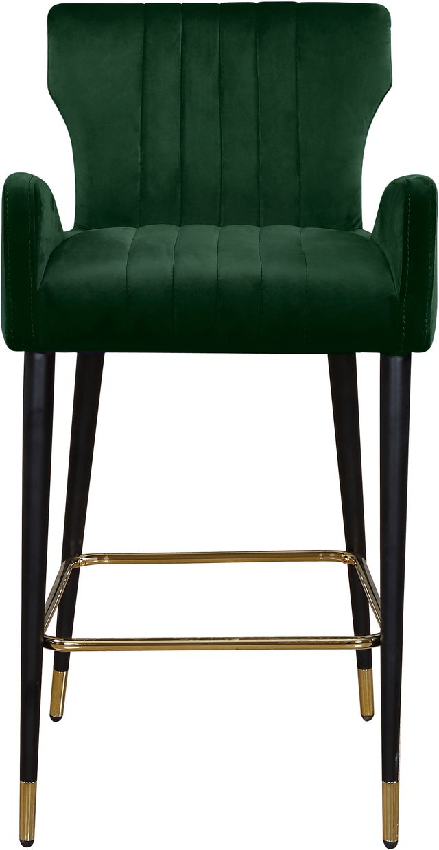 Meridian Furniture Luxe Green Velvet Counter Stool-2
