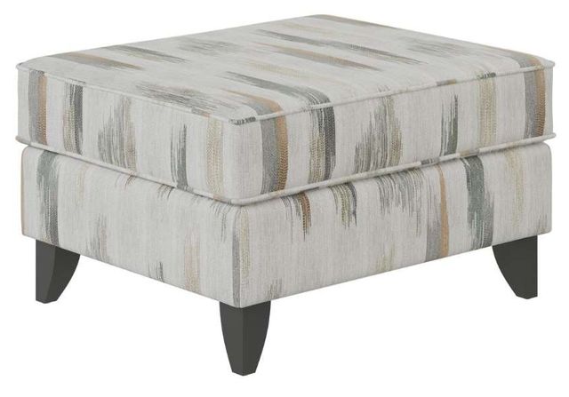 Fusion Furniture Charlotte Cremini Gray Accent Ottoman-0