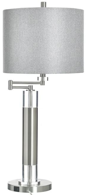 Stylecraft Brushed Steel Table Lamp-0