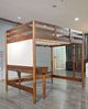 Elements International Malibu Walnut Youth Full Loft Bed-1