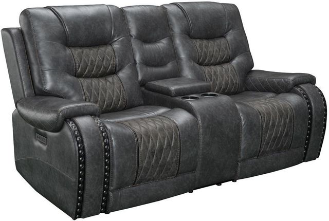 Parker House® Outlaw Stallion Power Reclining Console Loveseat-0