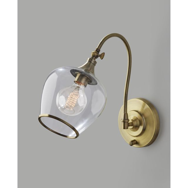 Adesso® Bradford Antique Brass Wall Lamp-2
