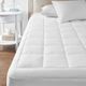 Olliix by Smart Cool by Sleep Philosophy White California King Mattress Pad-3