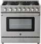 Kenmore® PRO 36" Stainless Steel Freestanding Gas Range With True Convection-0