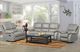 Titus Furniture Light Grey Recliner Sofa-1