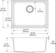Elkay Quartz Classic® Graystone 24-5/8" x 18-1/2" x 9-1/2" Single Bowl Undermount Sink-4