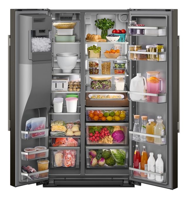 KitchenAid® 36 in. 20.85 Cu. Ft. Juniper Counter Depth Side-by-Side Refrigerator with Exterior Ice and Water Dispenser-3