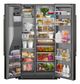 KitchenAid® 36 in. 20.85 Cu. Ft. Juniper Counter Depth Side-by-Side Refrigerator with Exterior Ice and Water Dispenser-3