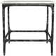Coaster® Ebby White End Table with Antique Black Base-1