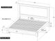 International Furniture Direct Golden Loft Gray Queen Platform Simple Bed-2