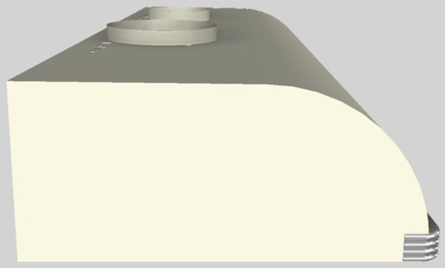 Vent-A-Hood® 48" Biscuit Retro Style Under Cabinet Range Hood-1