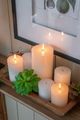 A & B Home 2-Piece White 8" Unscented Soy Wax Candle Set-5