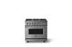 Viking® 5 Series 36" Stainless Steel Pro Style Dual Fuel (LP) Range with Polished Chrome Trim-0