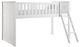 Homelegance® Galen White Twin Low Loft Bunk-1