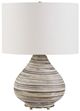 Uttermost® Azura Bone Ivory/Dark Chocolate Horizontal Line Table Lamp-0