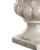 A & B Home Creamy White Urn with Lid-2