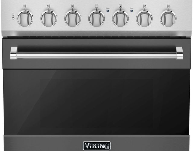 Viking® 3 Series 30" Damascus Gray Pro Style Natural Gas Range-2
