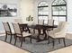 Coaster® Brockway 7-Piece Antique Java/Cream Trestle Dining Set-1