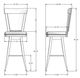 Amisco Customizable Eleanor Swivel Bar Stool-1