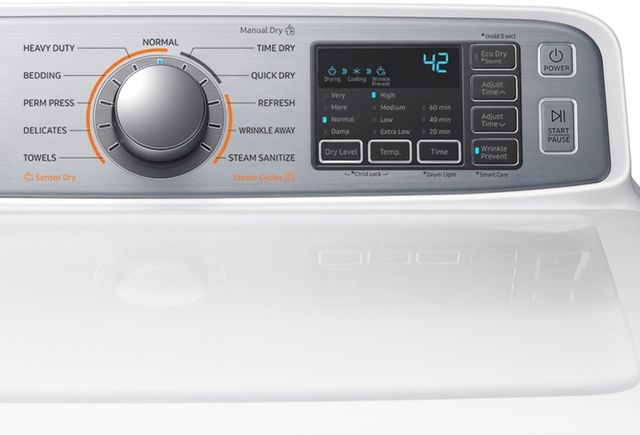 Samsung 7.4 Cu. Ft. White Front Load Electric Dryer-1