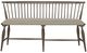 Liberty Furniture Americana Farmhouse Dusty Taupe/Stone Buff Upholstered Seat Windsor Bench-1