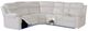 Global Furniture USA U6026 3-Piece Blanche White Manual Right-Arm Facing Sectional-0