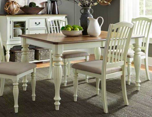 Liberty Furniture Cumberland Creek 5-Piece Two-Tone Rectangular Table Set-0