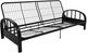 dhp furniture® Aiden Black Futon Frame-1