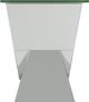 Coaster® Taffeta Glass Top End Table with Silver V-Shaped Base-2