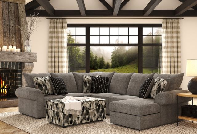 Hughes Furniture® 9950 3-Piece Domain Dove Sectional-2