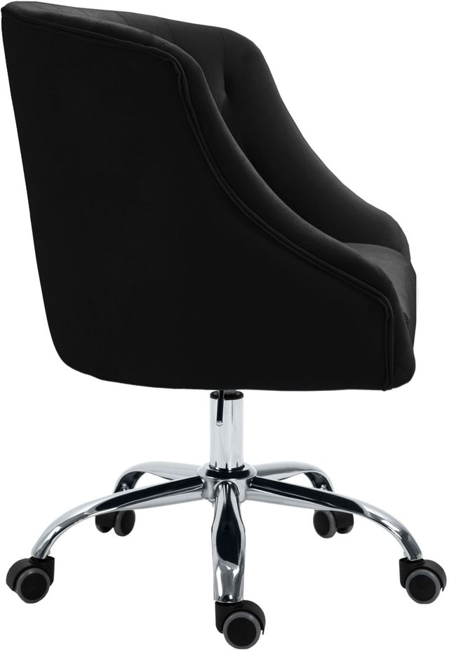 Meridian Furniture Arden Black Velvet Office Chair-3