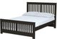 Crate Designs™ Furniture Espresso Full Youth Shaker Bed-0
