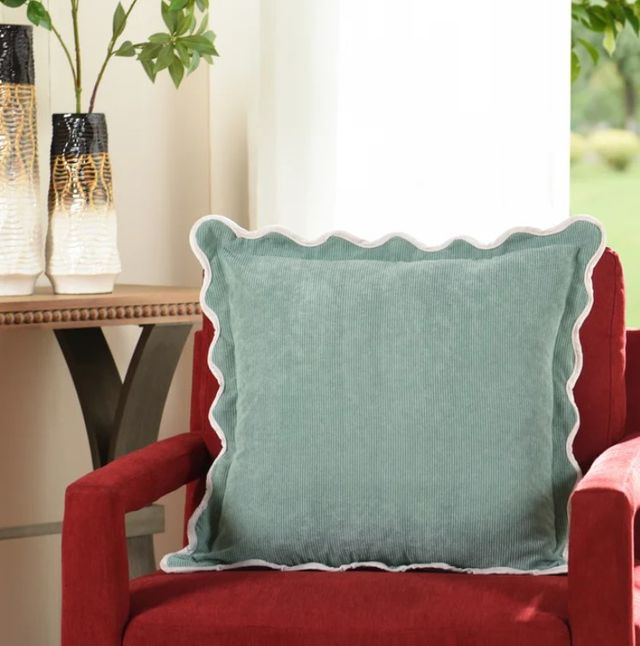 Stylecraft Tamara Day Green 22" Down Fill Designer Pillow-1