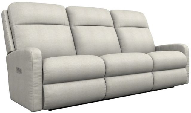 La-Z-Boy® Finley Oyster Power Wall Reclining Sofa with Headrest-0