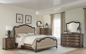 Mazin Furniture Heath Court Brown Eastern King Bed-3
