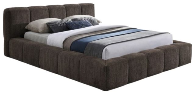 Meridian Furniture Carlin Brown Full Upholstered Panel Bed-0