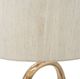 A & B Home Metallic Gold/White Oval Cut Out Metal Table Lamp-4