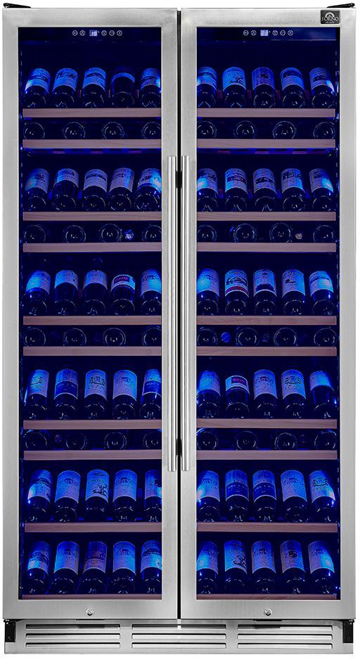 FORNO® Vernazza Series Alta Qualita 40" 25.07 Cu. Ft. Stainless Steel Built-In Wine Cooler-1