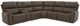 Flexsteel® Carter 6-Piece Cappuccino Modular Power Reclining Sectional with Power Headrests and Lumbar-0