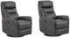 Parker House® Gemini 2-Piece Flint Power Swivel Glider Reclining Chair Set-0
