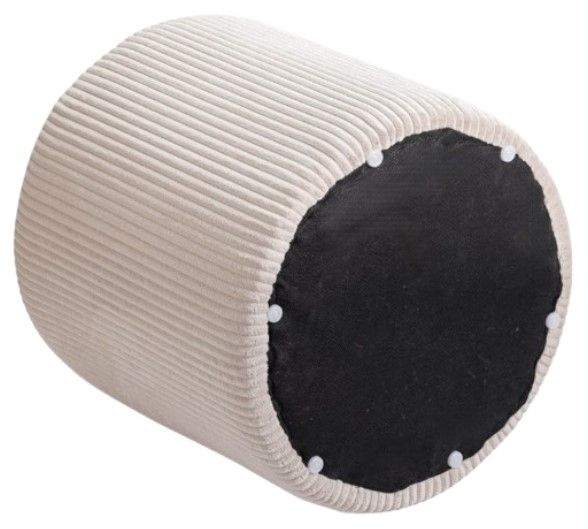 Meridian Furniture Roy Beige Ottoman-2