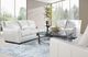 USA Premium Leather Furniture 6350 Pebble Bone Loveseat-1