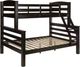 Powell® Porter Black Twin/Full Bunk Bed-0