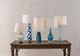 Currey & Company Lupo Aqua Blue/Off-White Table Lamp-2